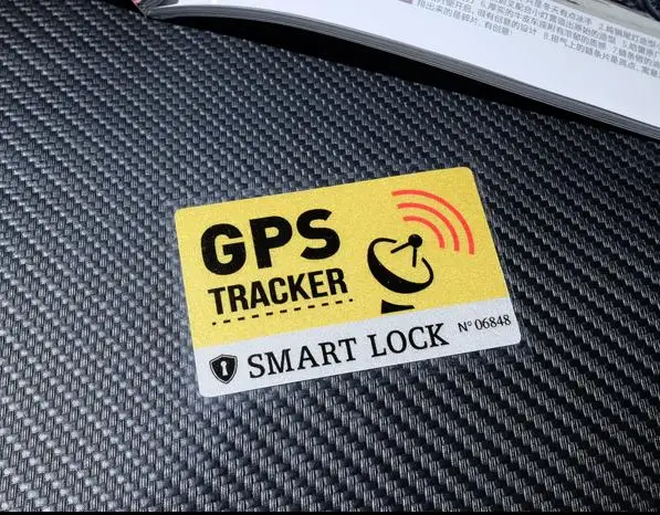 Предупреждающая этикетка, gps система слежения, стикер, противоугонная отражательная Виниловая наклейка для автомобиля, motocrclye, велосипедная наклейка - Название цвета: 8x4 cm