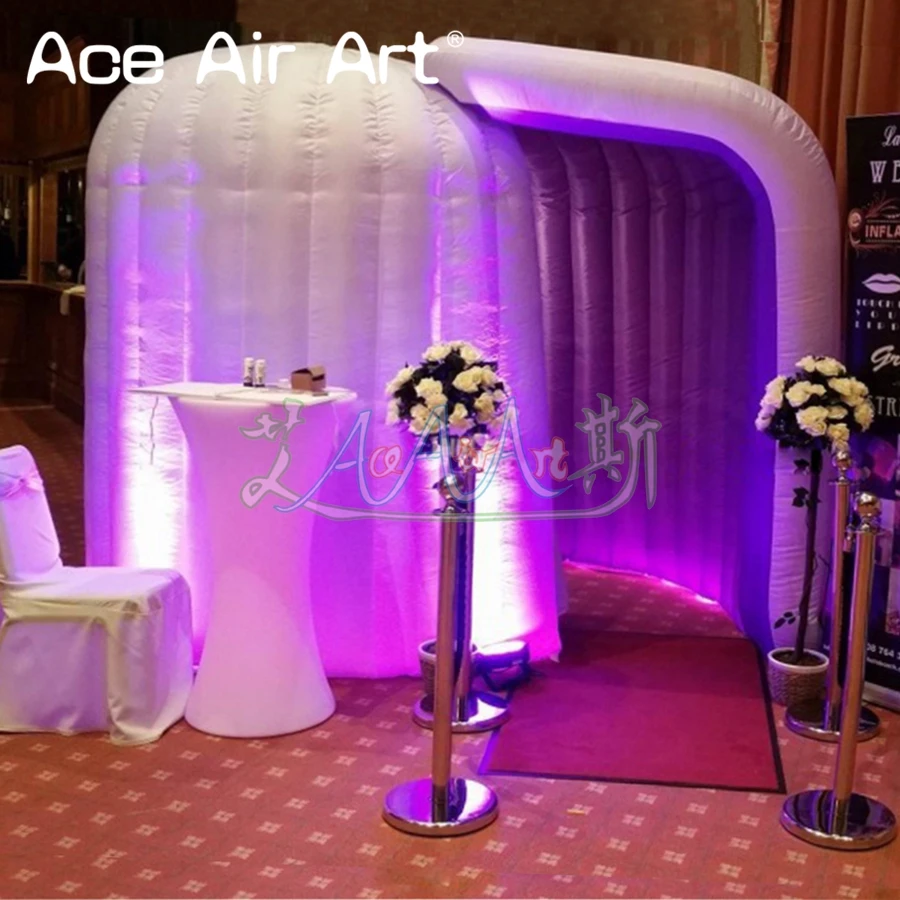 Портативный надувной купол photo booth igloo форма селфи фото фон Забавный клуб стенд