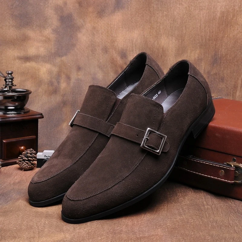 MYCORON New Arrivals Men Dress Shoes High Quality Slip-On Business Leather Boots Brand Designer Male Chaussure Homme | Обувь