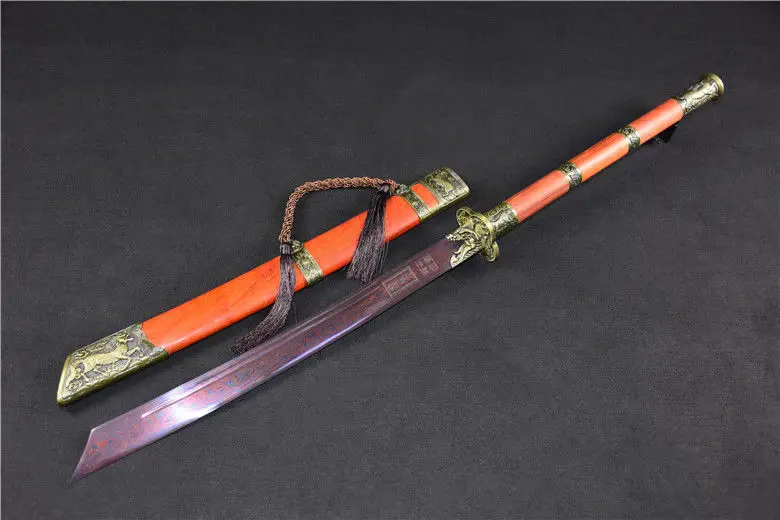 Top Quality Broadsword Dao Sword Sharp HandMade Folded Damascus Steel Blade Full Tang Nice | Дом и сад
