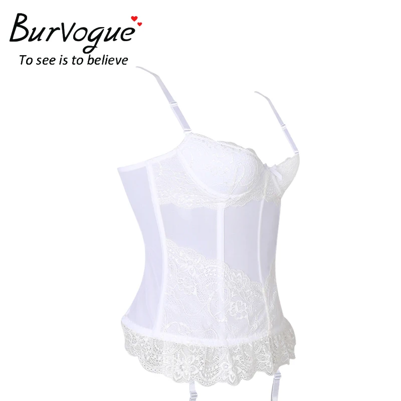 Burvogue, сексуальный корсет, женский, прозрачный, сетчатый, кружевной, Свадебный корсет, Утягивающее бюстье, топы, нижнее белье, корсеты со стрингами