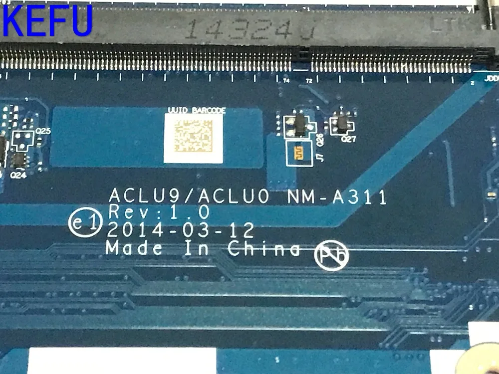 KEFU stock ACLU9/ACLU0 NM A311 для Lenovo G50 30 материнская плата ноутбука встроенный процессор