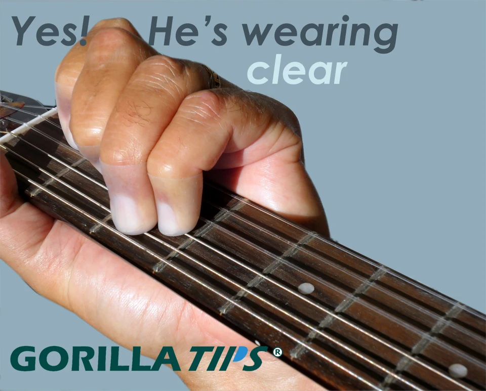 Защитный чехол Gorilla Tips для гитарных басов укулеле и игроков защита пальцев|fingertip