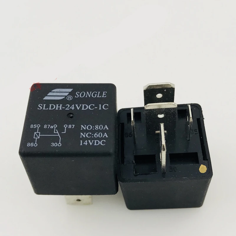 1 шт. автомобильное реле SLDH-12VDC-1A SLDH-24VDC-1A 4PIN 80A 4142 SLDH-24VDC-1C SLDH-12VDC-1C 5PIN 60A
