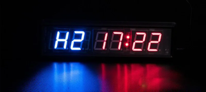 Цифровые настенные часы с обратным отсчётом 6 светодиодов | Дом и сад