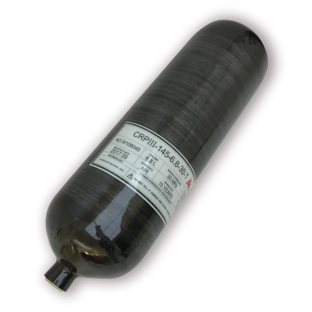 

AC3680 Acecare 6.8L Scuba Diving Tank 30Mpa 4500Psi Diving Bottle Composite Carbon Fiber Gas Cylinder Scuba Bottle Pcp Air Tank
