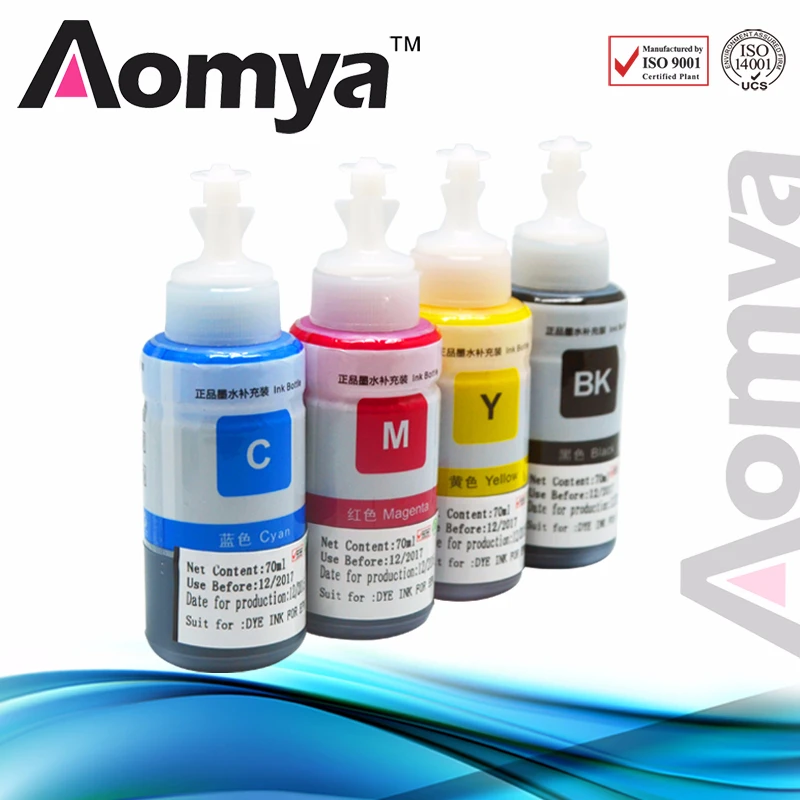 70mlX4Color комплект пополнения чернил EPSON совместимый L800 L805 L810 L850 L351 L350 L551 принтера T6731