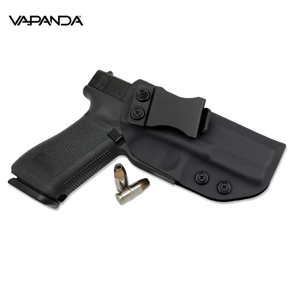 Vapanda IWB Kydex кобура Glock 17 черный скрытый Пистолет Кобура Для Пистолетов Glock 22 31 Охота