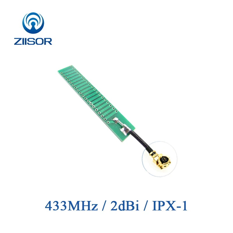 Ziisor 433 МГц Встроенный pcb антенна патч Антенна IPX-I IPEX беспроводной модуль 3dBi Z61-B433XA8