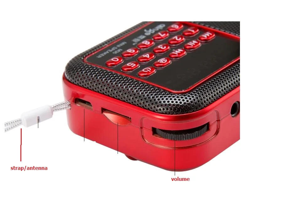 Карманное радио FM портативный Перезаряжаемый радиоприемник динамик с