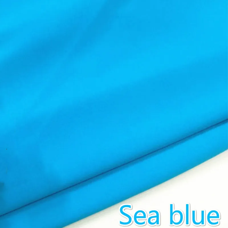 Sea blue Матовый боковой стрейч нейлон спандекс лайкра Купальник бикини из ткани для йоги колготки зентай костюм - Цвет: Sea blue