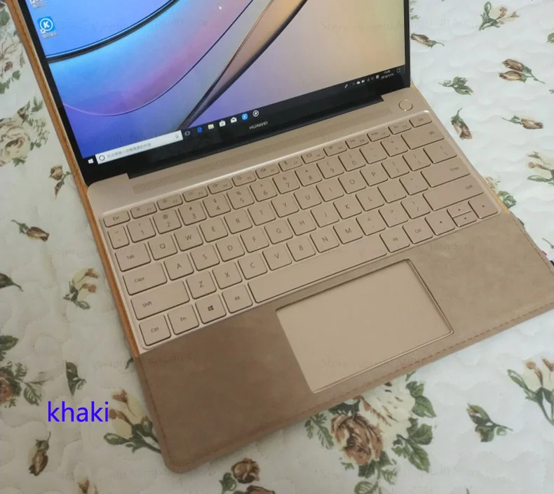Чехол для ноутбука HuaWei Honor MagicBook 1" PU защитный чехол для MateBook 13 X Pro 13,9X13 MateBook D 15,6" подарок - Цвет: khaki