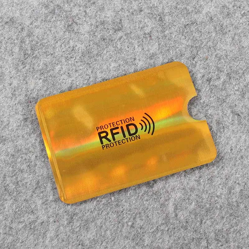 6 шт Цвет/сумка Анти Rfid кошелек Блокировка ридер замок банк держатель для карт банковская карта защита металлический кредитный держатель для карт Алюминий