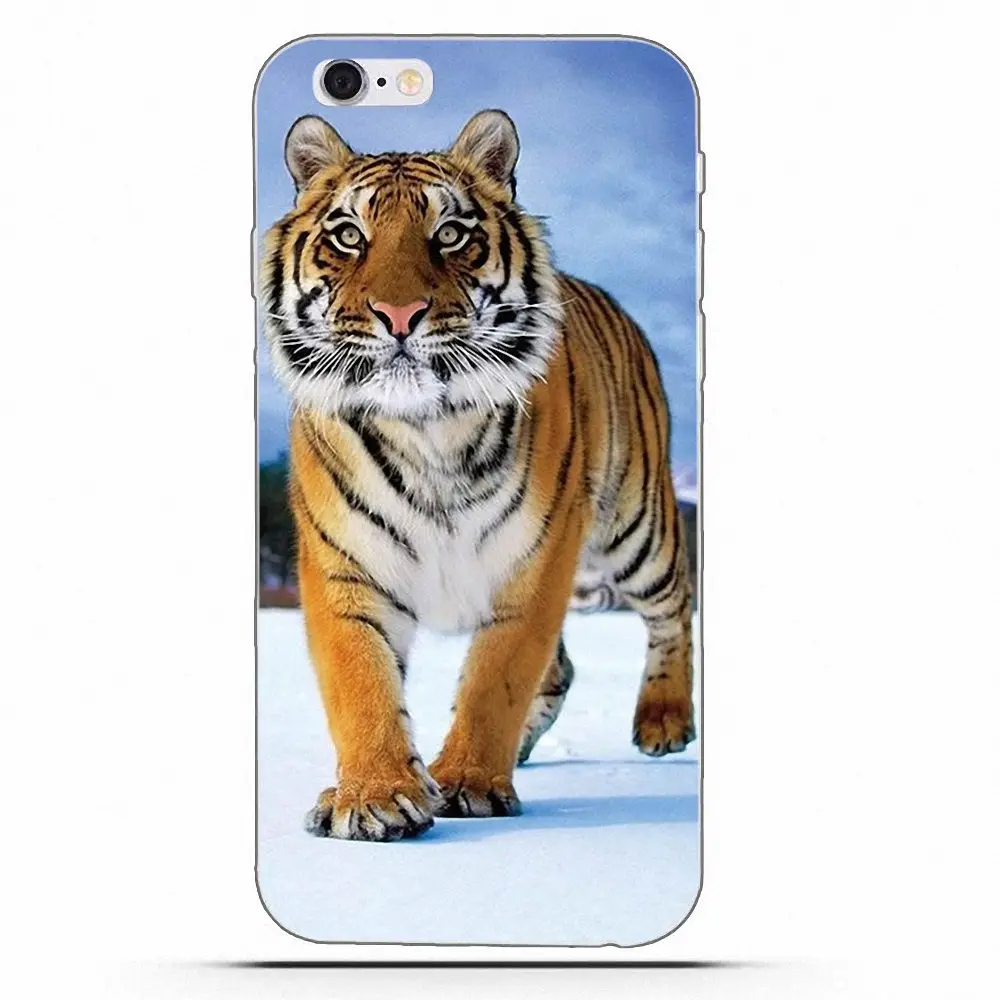 Wexoeq Soft TPU Coque Case For Sony Xperia Z Z1 Z2 Z3 Z4 Z5 compact Mini Premium M2 M4 M5 T3 E3 E5 XA Lion And Tiger | Мобильные