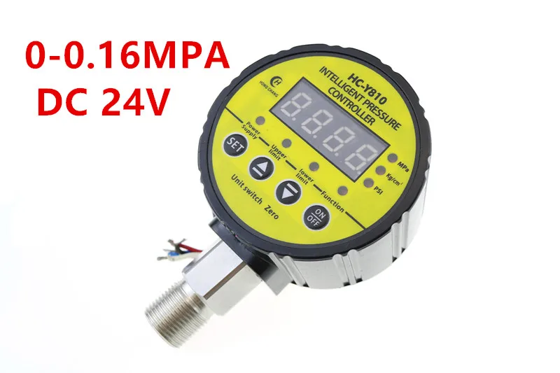 Pressure Switch Digital M20 X 1.5 Pressure Dc 24v Gauge Relay Output  0-0.16mpa