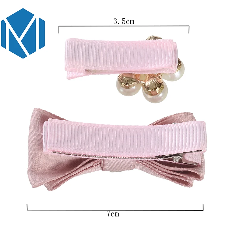 M MISM 10 шт. повязка на голову шпильки ленточный бантик красивые резинки для волос с