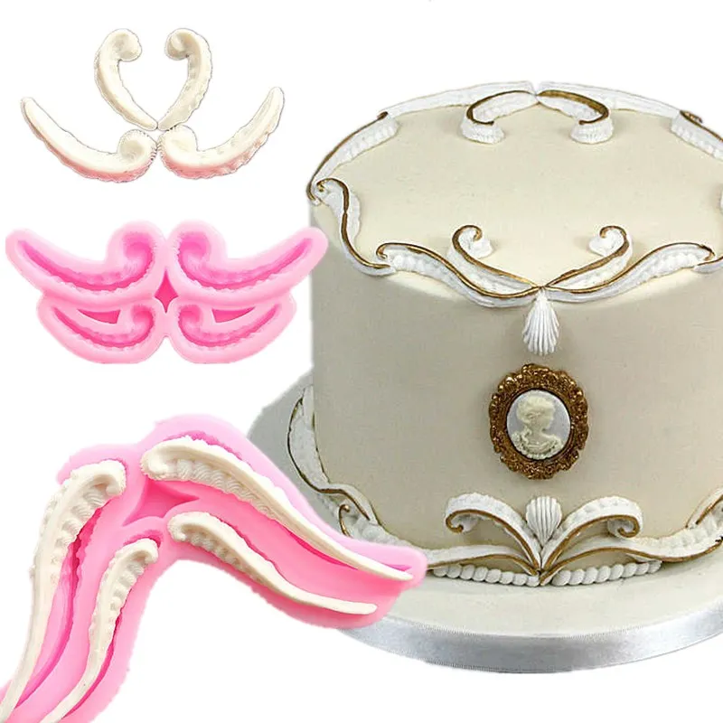 1 шт. новая форма кожи или большой размер рельефная Силиконовые формы торта