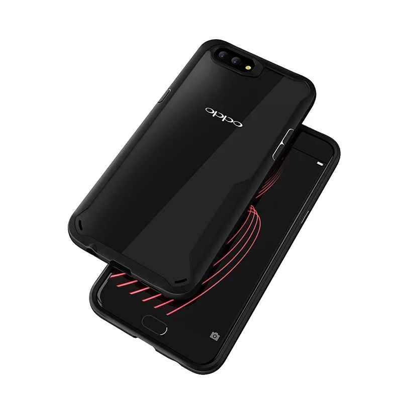 Cocose прозрачный акриловый назад + ТПУ Рамки гибридный телефон Shell чехол для OPPO R11 |