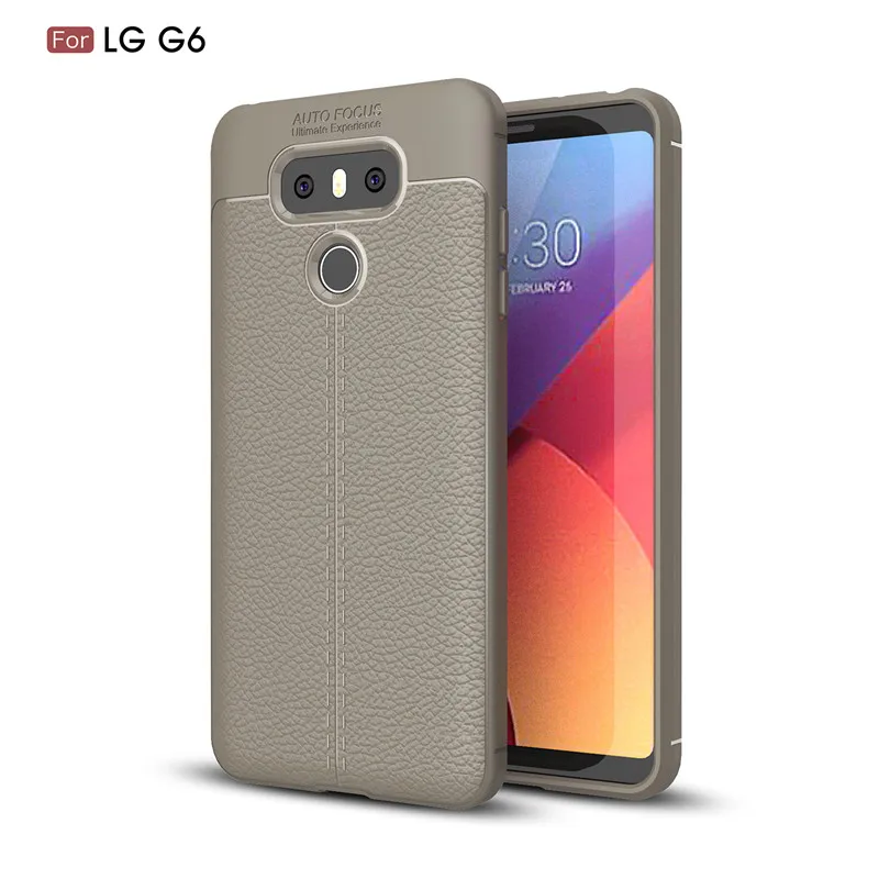 Противоударный чехол-накладка для LG G6 мягкий чехол из углеродной кожи и ТПУ |