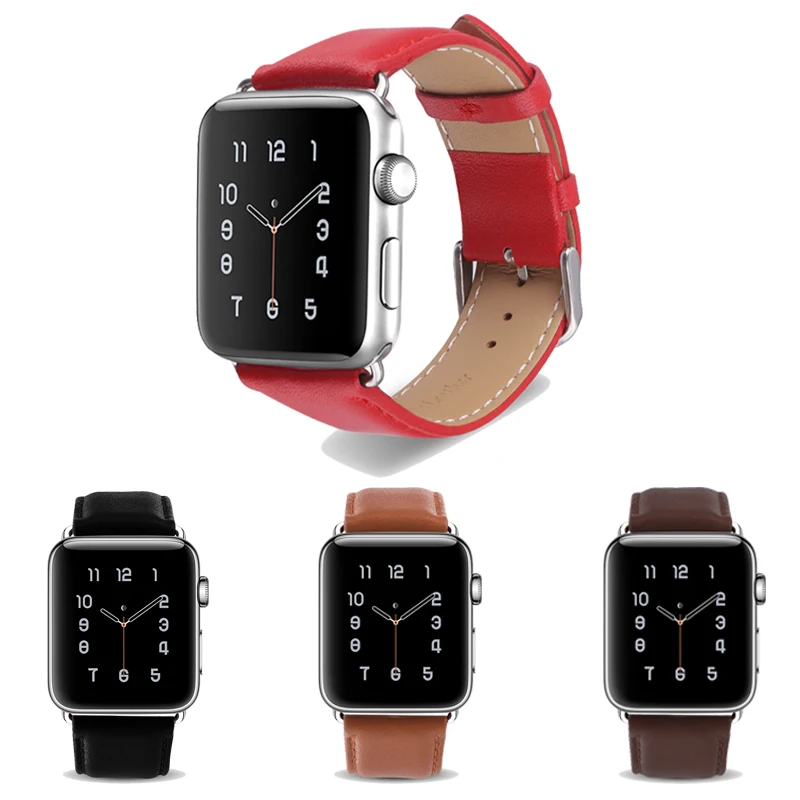 

Ремешок для наручных часов Apple Watch Series 1, 2, 3, из натуральной кожи