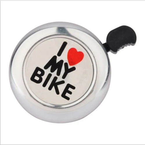 Велосипедный звонок Eshylala 1 шт. с чистым звуком и надписью I Love My Bike милый