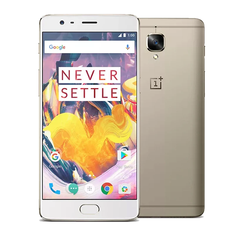 Оригинальный oneplus 3 т A3010 6 ГБ 128 мобильного телефона Android 6.0 Quad Core Snapdragon 821 5.5 &quotFHD