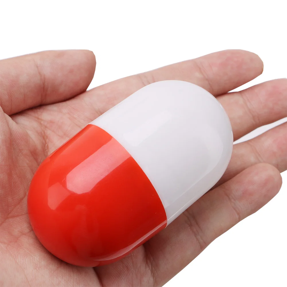 Roly poly Pill Capsule светодиодный Ночной светильник милый тумблер лампа белый цветной