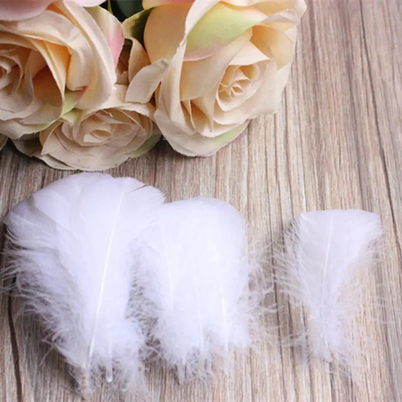 Опт бесплатная доставка 100 шт./лот смешанные цвета перьев 4 8 см гусиные перышки