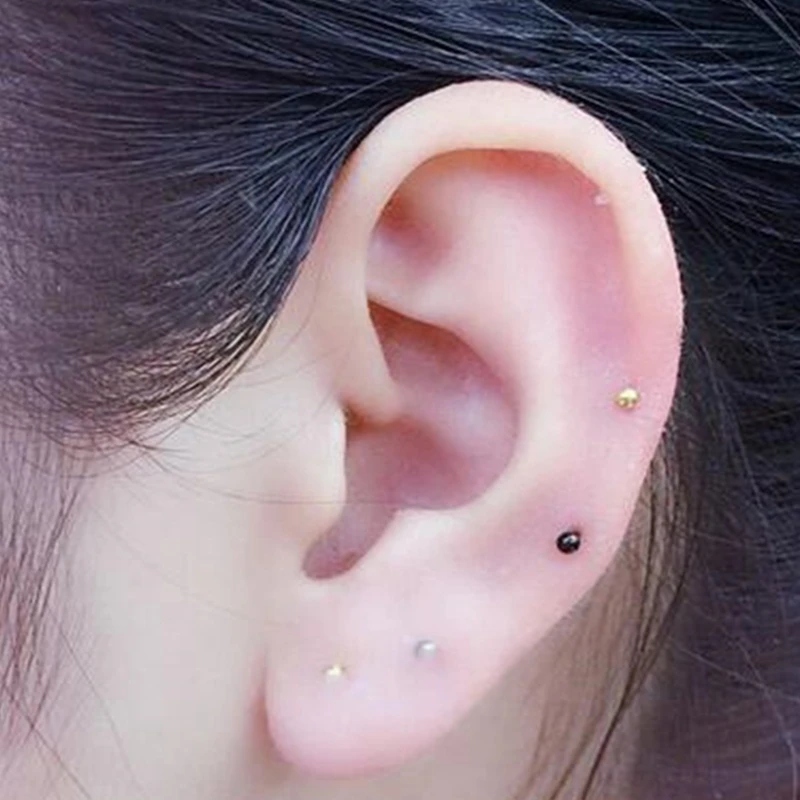 Маленькие серьги-гвоздики для пирсинга носа 5 дюймов