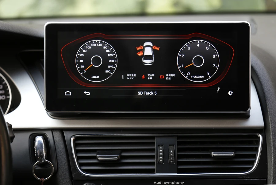 Автомобильный радиоплеер с сенсорным экраном Android 8 0 подходит для Audi A4L Q5 A5 2009