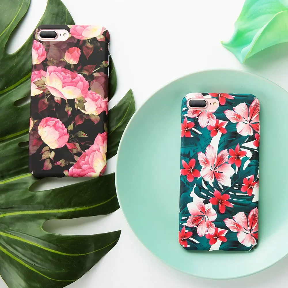 Kisscase Винтаж Дейзи чехол на телефона айфон 6s 6 плюс 7 xs max жесткий розы матовый 8 5 5S se