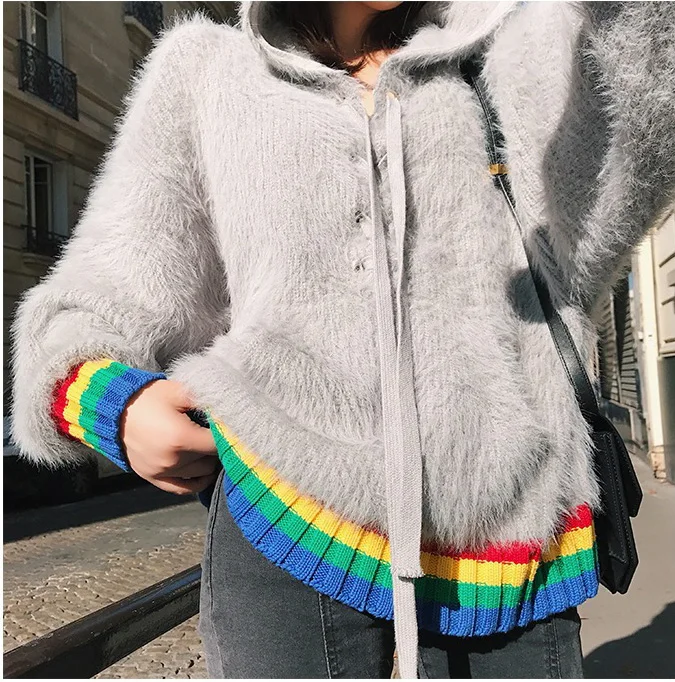 Новый женский теплый пушистый мягкий свитер пуловер | Женская одежда