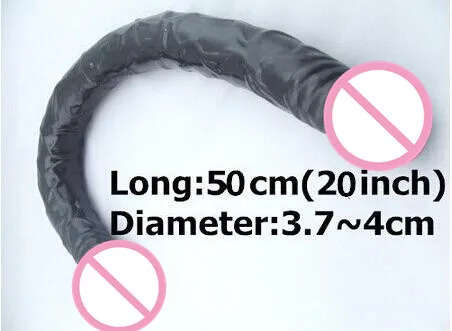 Супер длинный большой черный реалистичный фаллоимитатор с двойной головкой