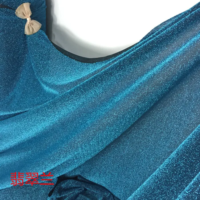 

Glitzy Glittery Stretch Fabric Indian gauze Wedding Dress,Shoe Bag,Hat Fabric Mercerized Metallic Fabric gauze