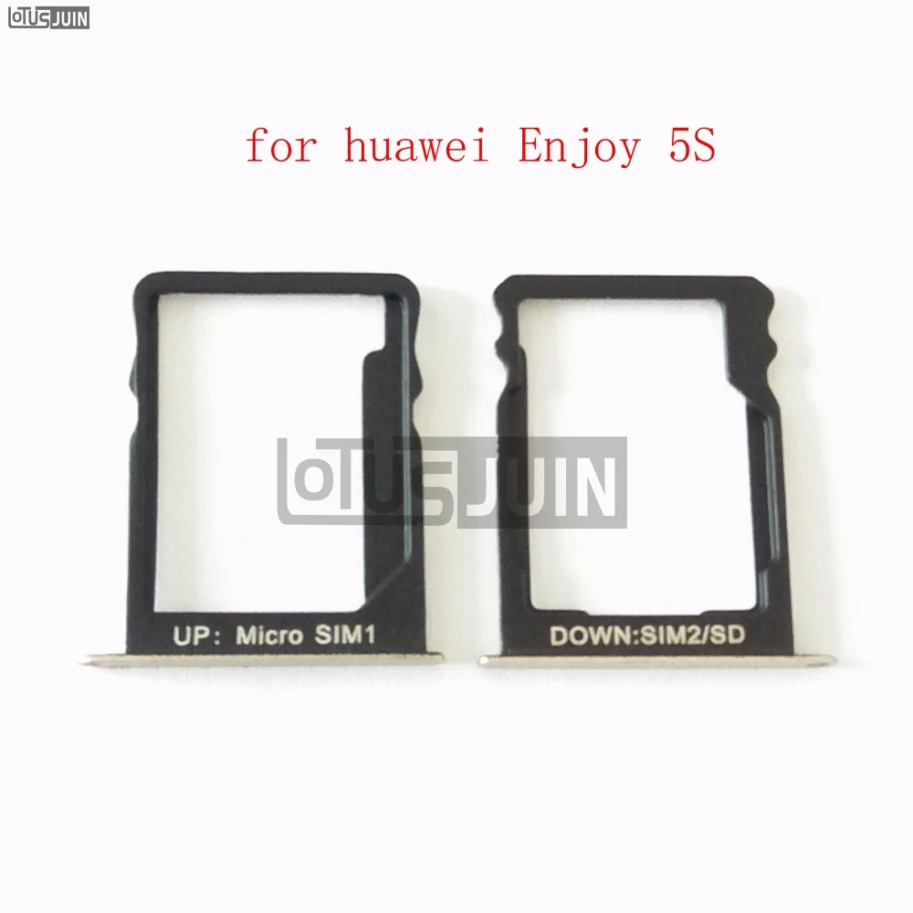 

1 компл., новый лоток для карт Nano SIM, держатель карты Micro SD, слот, адаптер, детали для Huawei Enjoy 5S