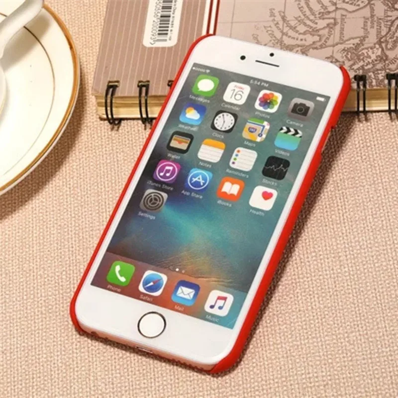 Однотонная одежда защитная задняя Жесткий PC чехол для iphone 7 8 Plus специальный 6 6s 5 5s