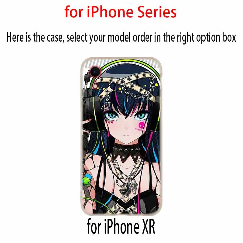 Japan girl Cat Sexy Soft Silicone Case For iPhone 13 11 12 Pro X XS Max XR 6 6S 7 8 Plus SE Mini Cover | Мобильные телефоны и