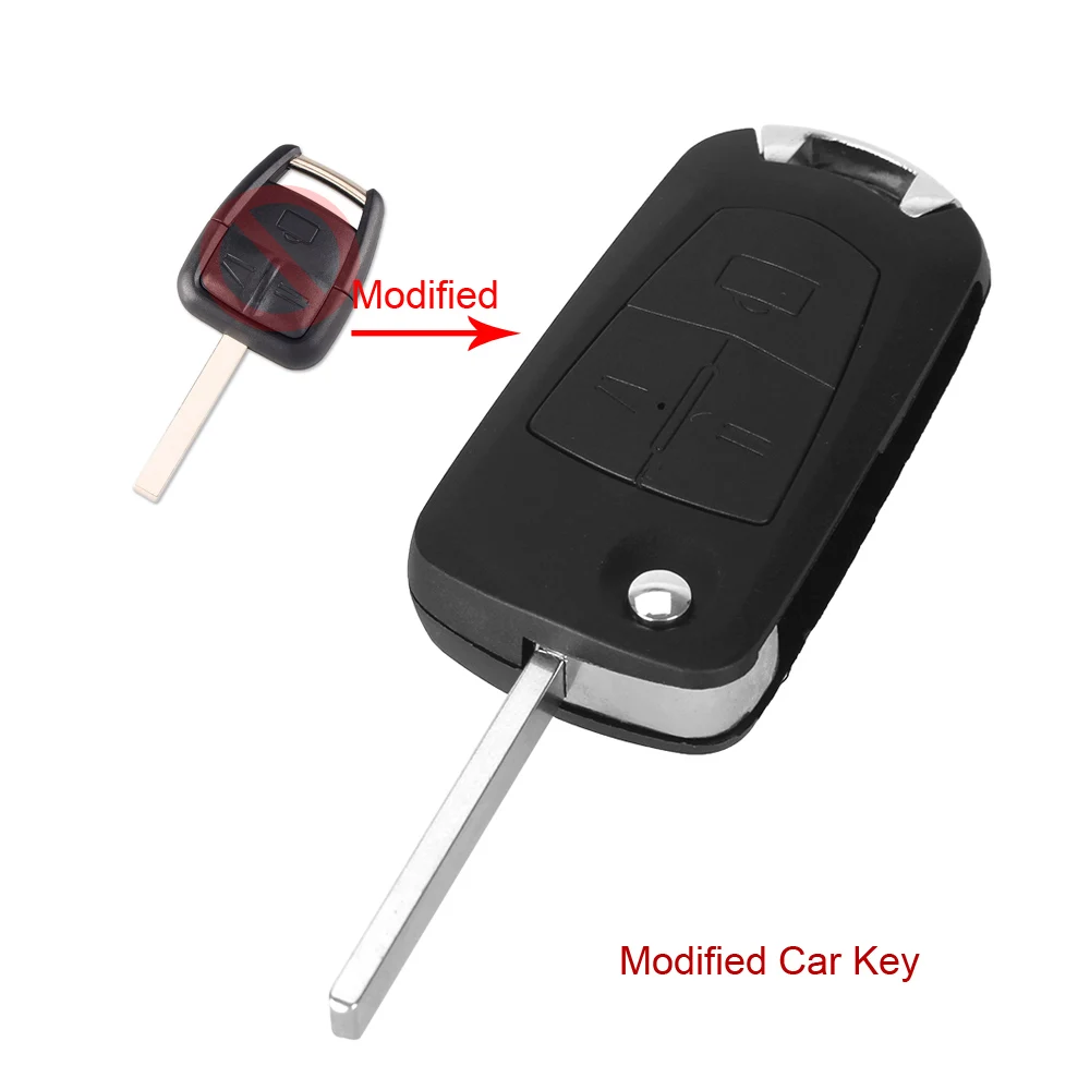 DANDKEY HU100 Blade Автомобильный ключ оболочка для Vauxhall Opel Frontera Omega 3 кнопки Замена Fob