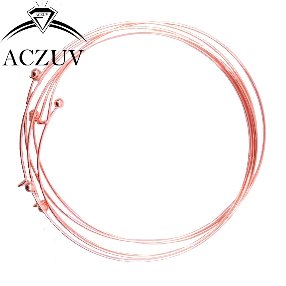 Серебряное/розовое золото/родиевое покрытие/Золото 1 2 мм проволока 13 см круглый