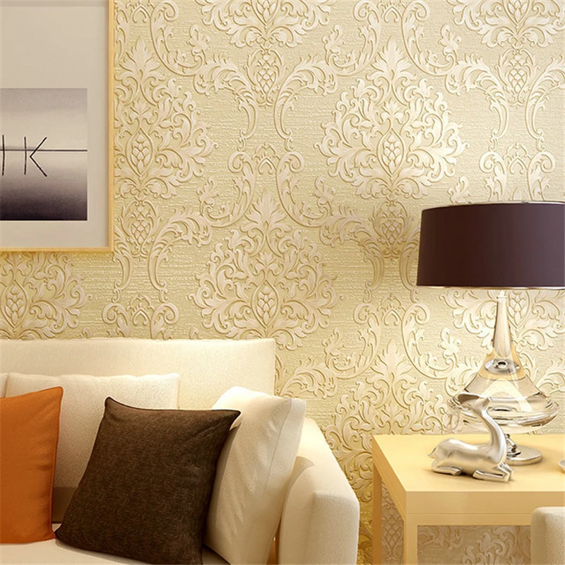beibehang Modern 3D Embossed TV Background mural Wallpaper roll Striped Roll Desktop for living room | Обустройство дома