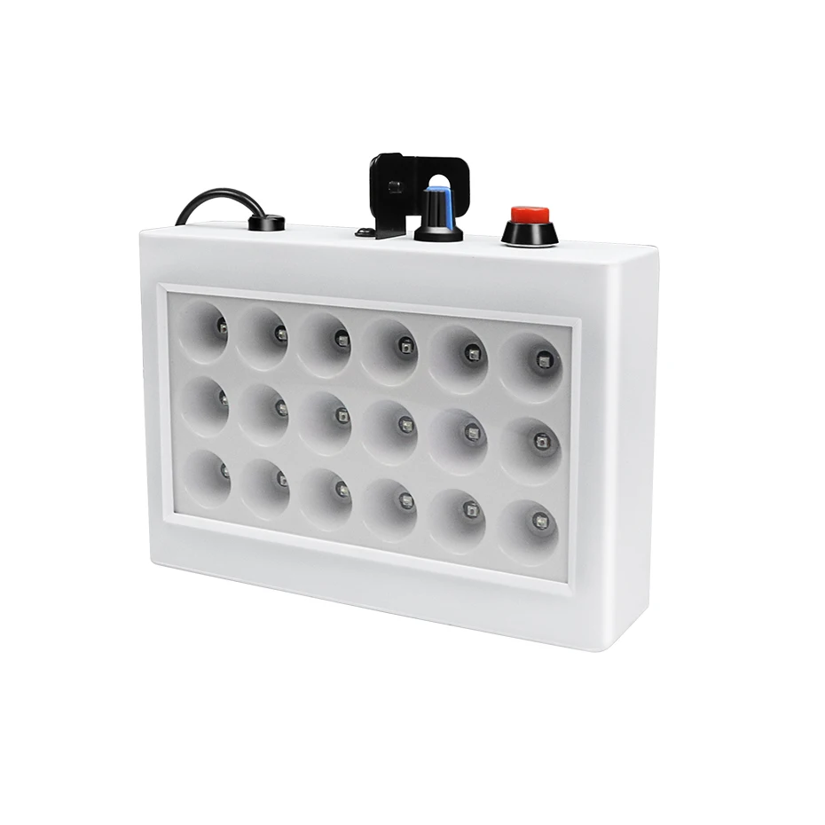 White ALIEN 18 светодиодный диско-DJ 20 Вт RGB стробоскопы Авто звуковая активация вспышка сценическое освещение для вечерние, Клубные, рождественские, танцевальные, на день рождения - Цвет: White