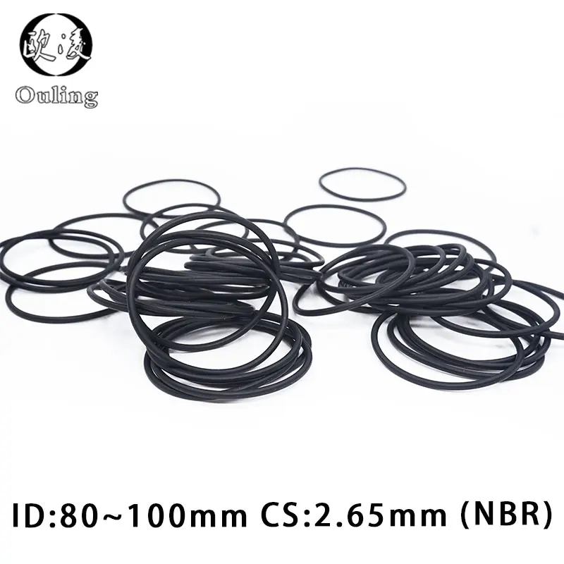 10PCS/lot Rubber Ring Black NBR Sealing O-Ring 2.65mm Thickness ID80/85/87.5/90/95/100mm Nitrile O Seal Gasket Washer | Обустройство