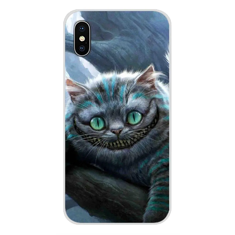 Алиса в стране чудес Cheshires Cat для Xiaomi Mi4 Mi5 Mi5S Mi6 Mi A1 A2 5X 6X 8 9 Lite SE Pro Max Mix 2 3 2S Мягкие