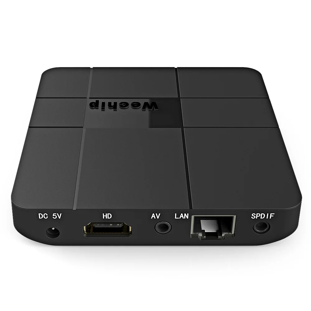 Wechip V8 ТВ Box Amlogic S905W 2 4 ГГц Wi Fi Android 7 1 WiFi Smart Quad core г 64Bit Декодер каналов кабельного