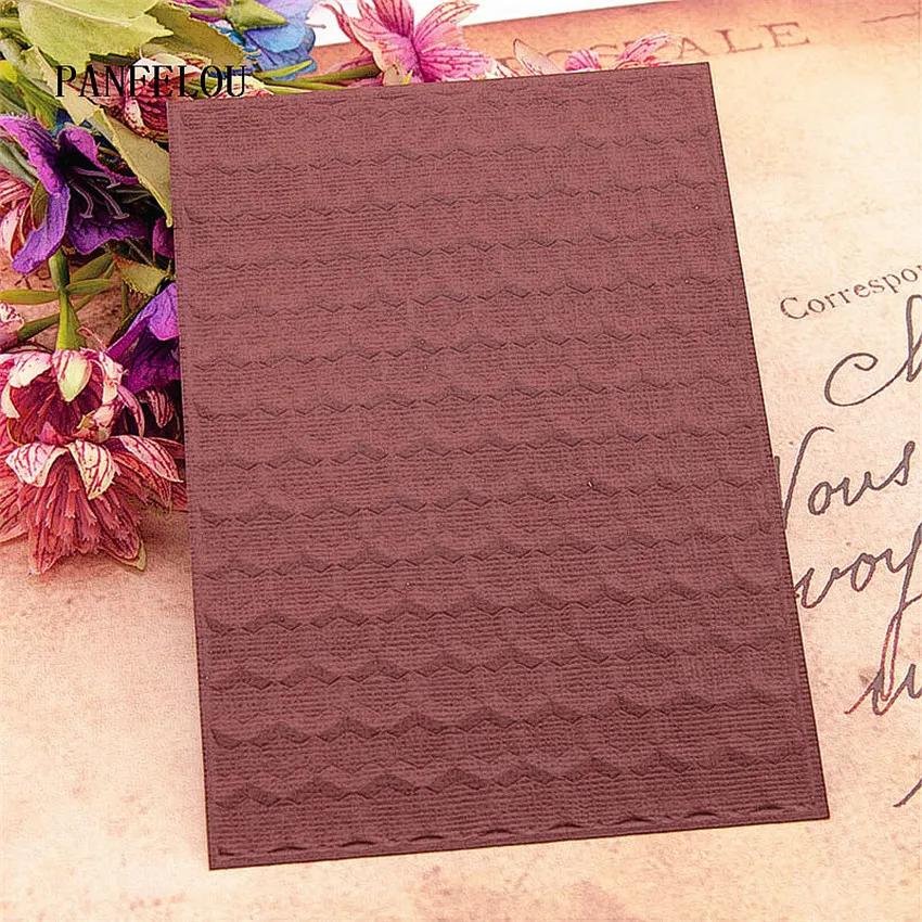 PANFELOU 3D Lozenge honeycomb папки для тиснения пластиковый шаблон скрапбукинга DIY помадка