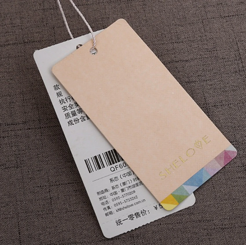 200 шт./лот подвесная бирка для одежды на заказ Женская Печатающая логотип | Дом и