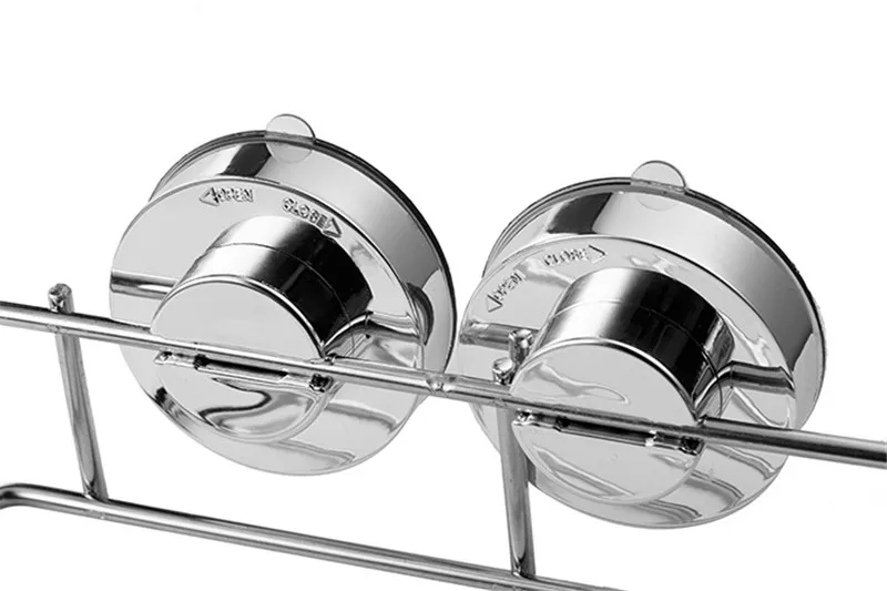 

Stainless Steel Bathroom Shelf Shower Caddy with Strong Suction Cups Rustproof Triangular Basket Bathroom Organizer Storage