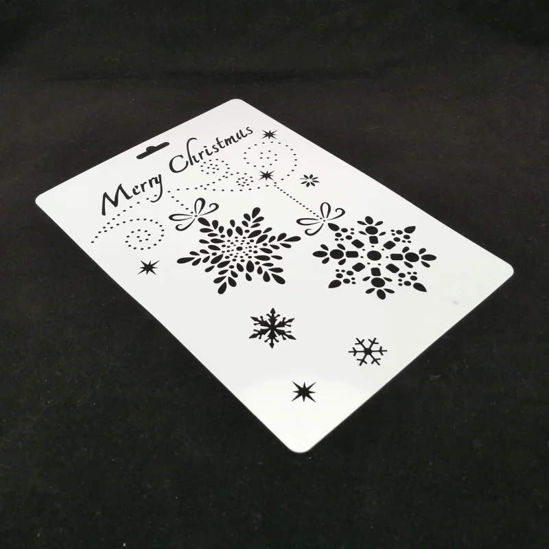 

Christmas snow pvc Layering Stencils for Diy scrapbook coloring,painting stencil,home decor diy etc. Product image