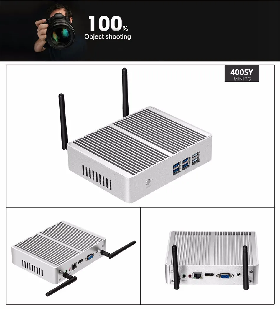 Eglobal дешевый i3 haswell Мини ПК Windows 10 Barebone компьютер Intel Core i3 4005U HD 4400 графика 4K HTPC wifi HDMI VGA