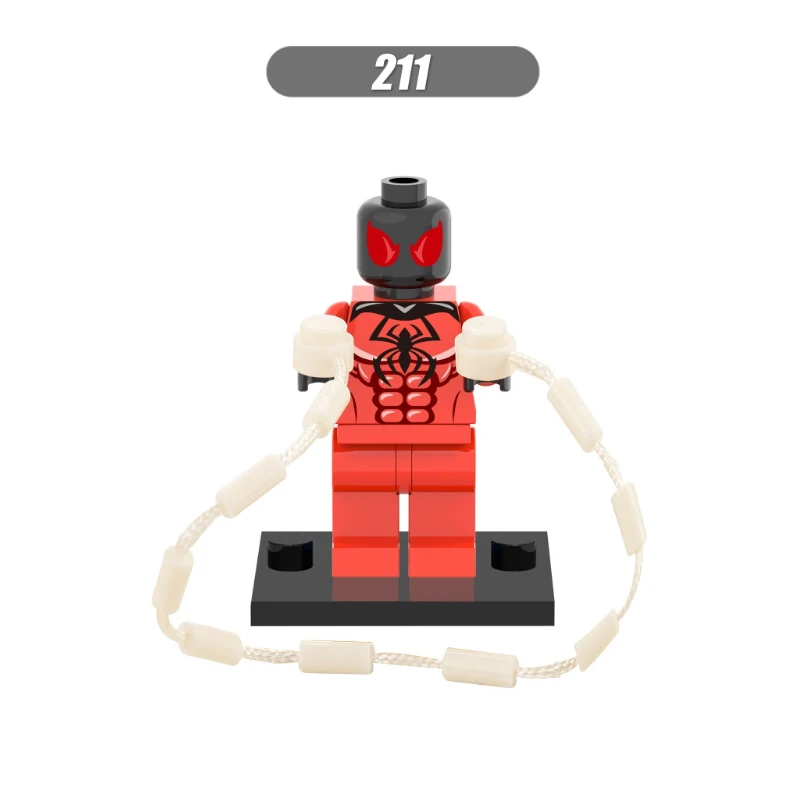 Scarlet Spider Одна распродажа, космические войны, Пробуждение силы, Чубакка, Кайло Рен Хан, Solo, Супер герои, строительные блоки, кирпичи, игрушки для детей, X0104 - Цвет: Scarlet Spider
